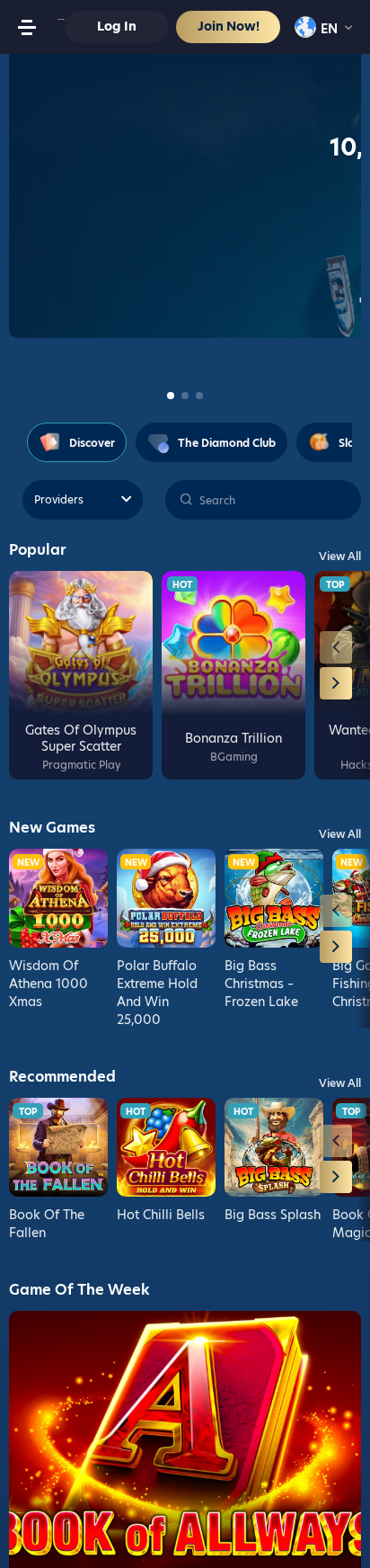Lucky Dreams Casino Interface